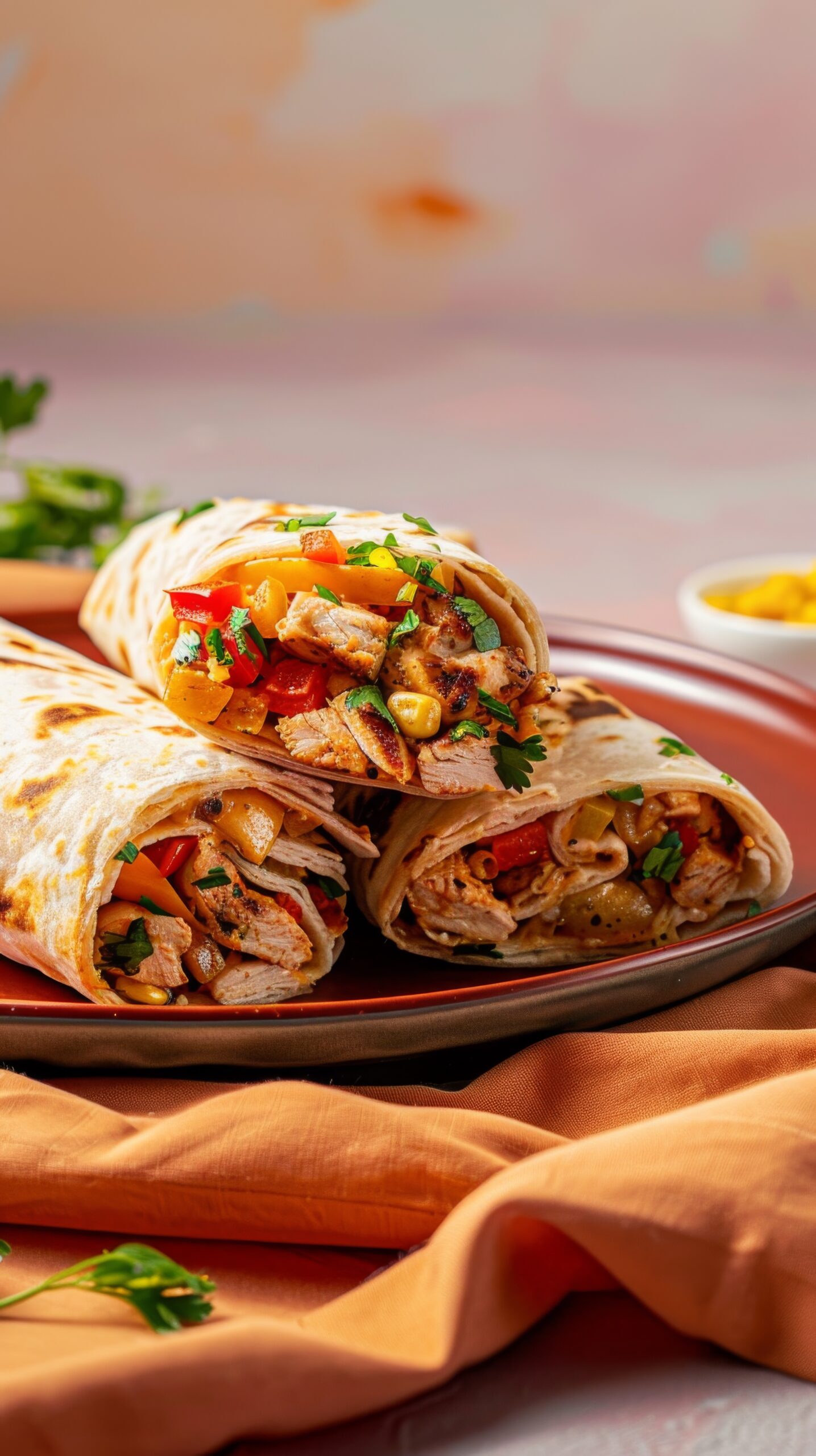 Wrap Integral de Frango Desfiado