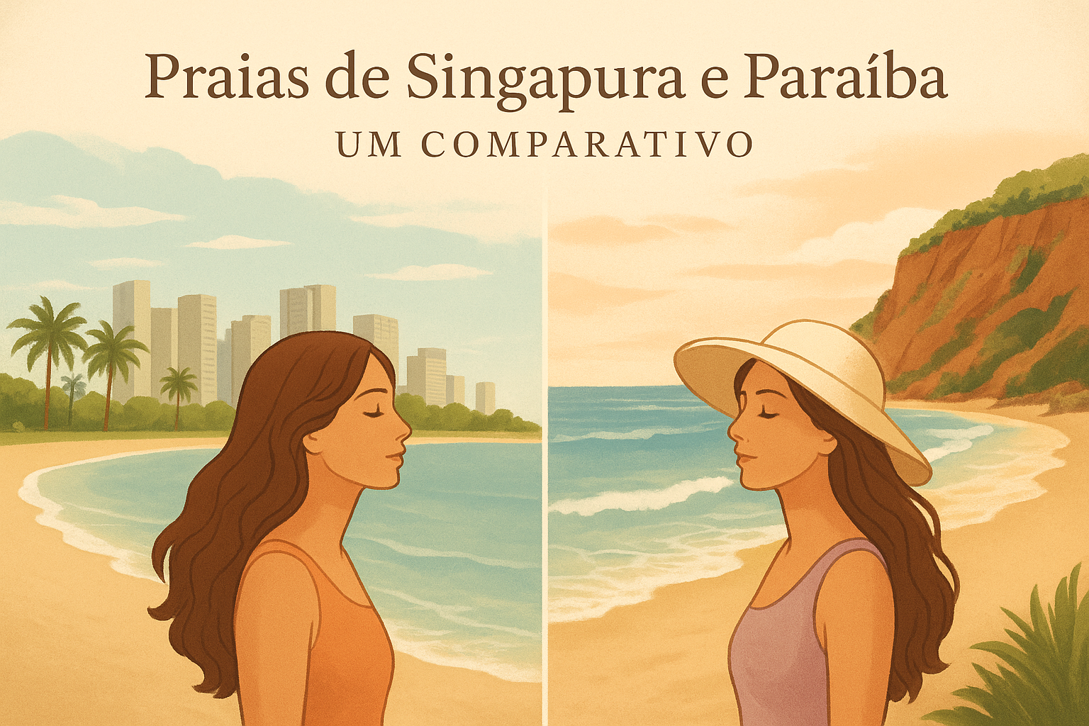 Praias de Singapura e Paraíba